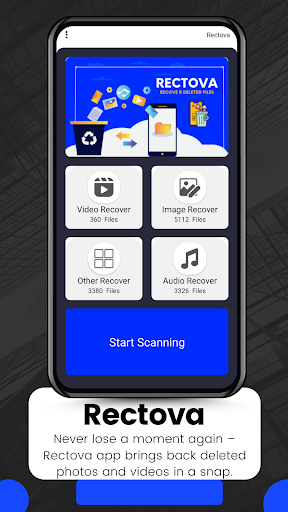 Android application Rectova-Recover deleted files screenshort