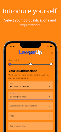 Android application LawyerUp screenshort
