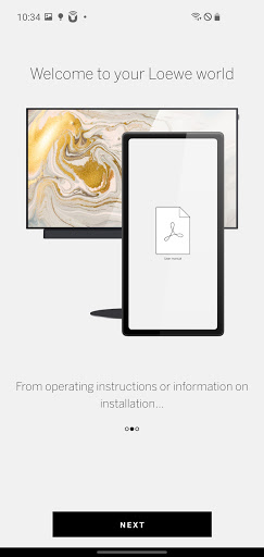 Android application my Loewe screenshort