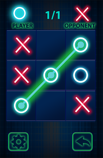 Tic Tac Toe Glow XOXO Game