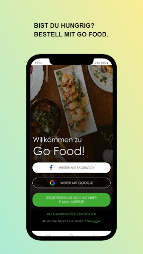 Android application Go Food: Food Delivery screenshort