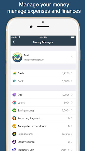 MoMa - Personal Money Manager Screen 2
