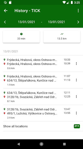 TICK tracker Screen 3