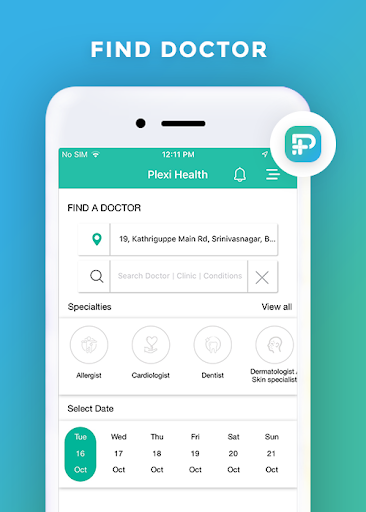 Android application PLEXIHEALTH screenshort