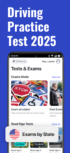 DMV Permit Practice Test 2025 screenshot 1