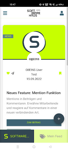 Android application Softwarehaus Social screenshort