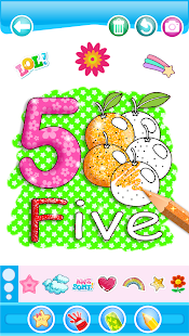 Скачать Glitter Number and letters coloring Book for kids Онлайн бесплатно на Андроид