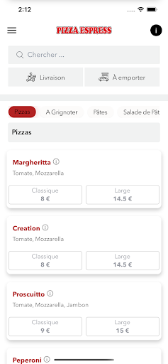 Pizza Espress Screen 2