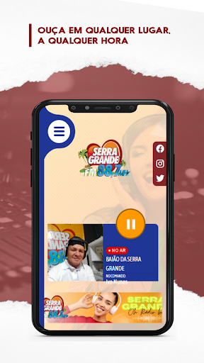 Android application Serra Grande FM screenshort