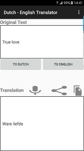 Android application English - Dutch Translator screenshort