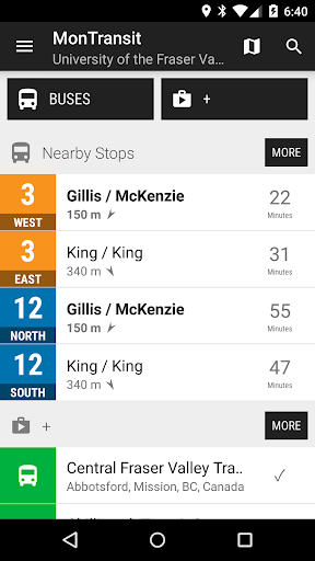 Android application Central Fraser Valley Bus - M… screenshort