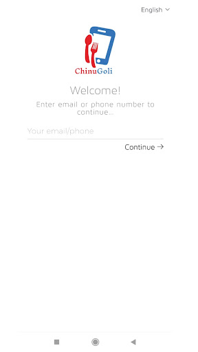 Android application ChinuGoli : Food Delivery App screenshort