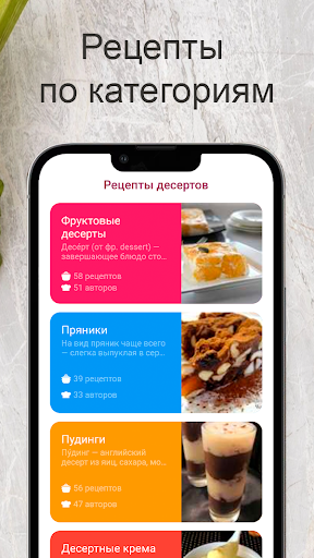Рецепты десертов Screen 2