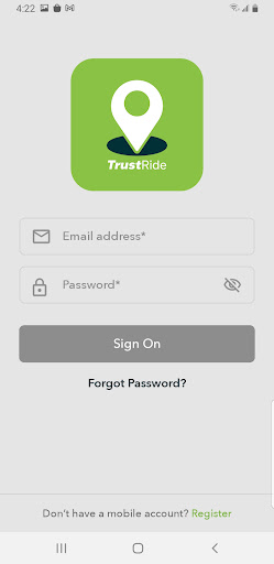 TrustRide for Transit Screen 2