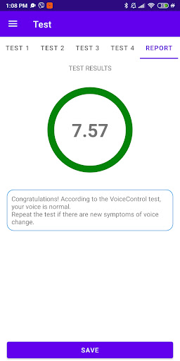 Voice health monitoring