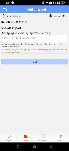 m3u8 IPTV - a m3u8 player Screen 3
