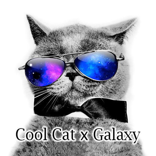 Cool Cat x Galaxy Theme logo