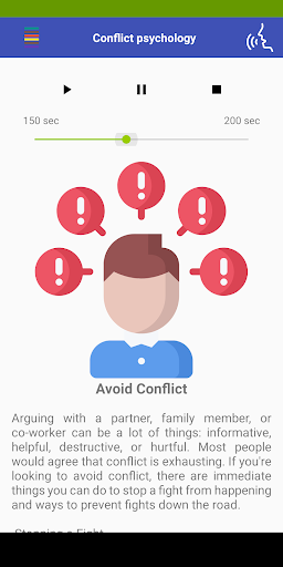 Android application Conflict psychology screenshort