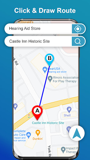 Android application Live GPS Route Finder Maps screenshort