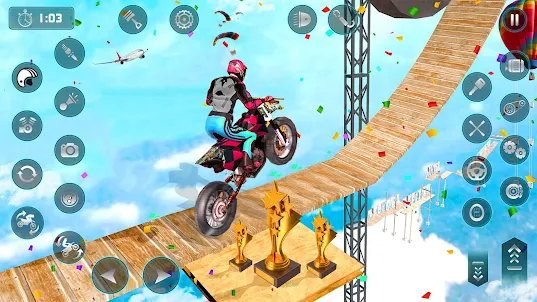 Spider Hero: バイクゲーム