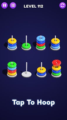 Color Hoop: Sort Puzzleのおすすめ画像2