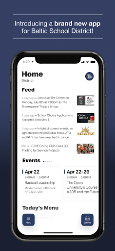 Android application Baltic School District screenshort