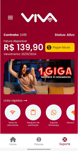 Android application VIVA Telecom screenshort
