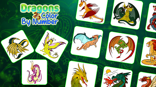 Dragons Paint By Number Screen 2