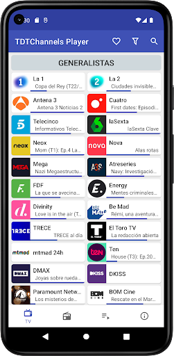 Android application TDTChannels Player screenshort