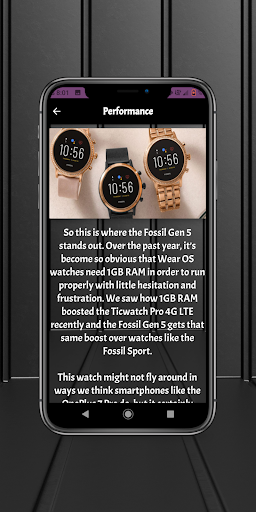 Fossil Gen 5 guide Screen 2