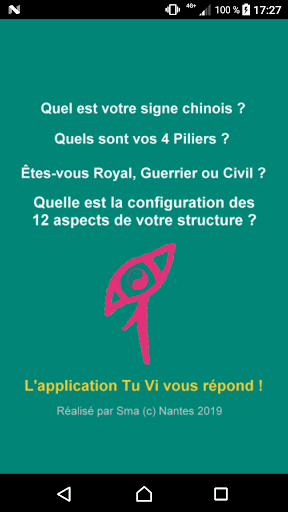 Android application Astrologie Chinoise- Tu Vi - B screenshort