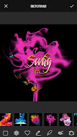 screenshot of Smoke Graffiti Name Art Maker