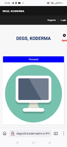 Android application DEGS, Koderma screenshort