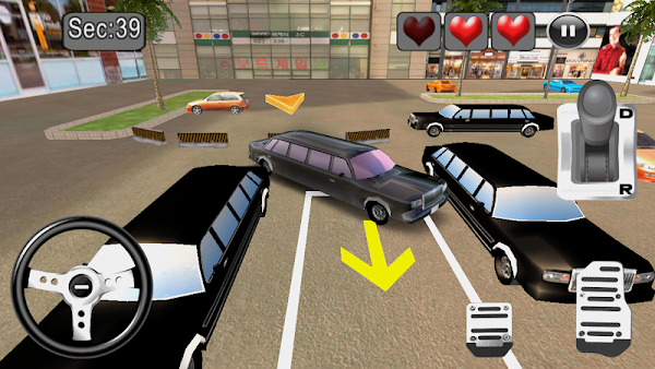 3D LIMOUSINE CAR PARKING screenshot 5
