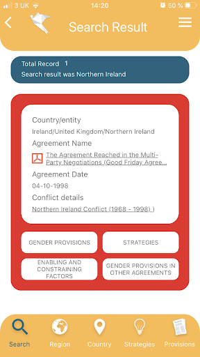 Android application PeaceFem screenshort
