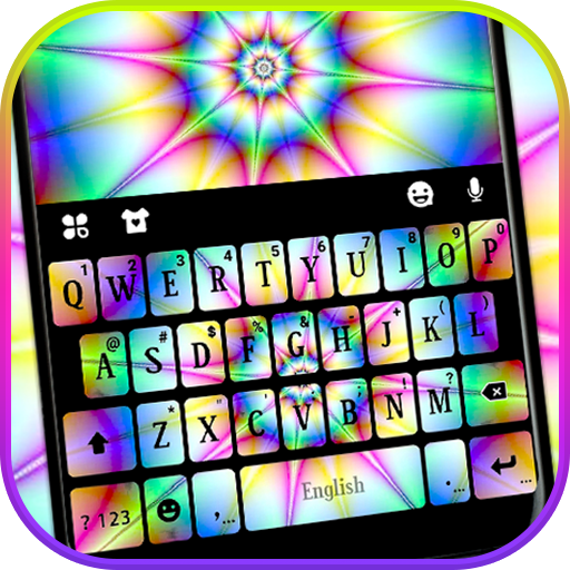 Tie Dye Spiral Keyboard Theme  Icon
