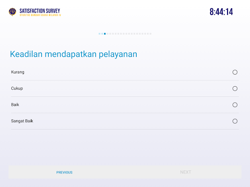 Satisfaction Survey Otban IV Screen 3