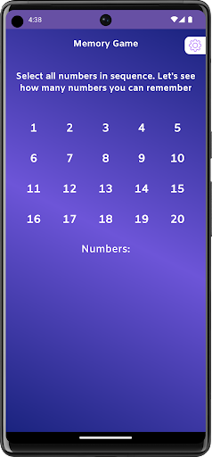 Memory Game - Brain Training Screen 3