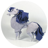 Folding Origami Animal icon