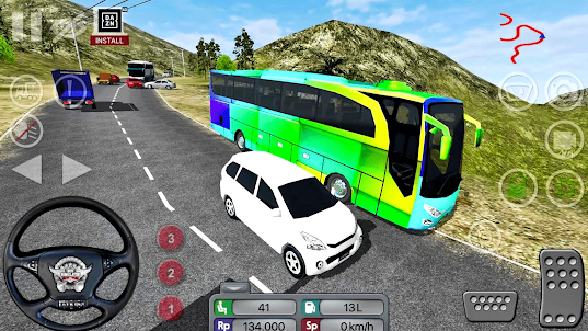 궁극적 인 도시 승객 버스 3D