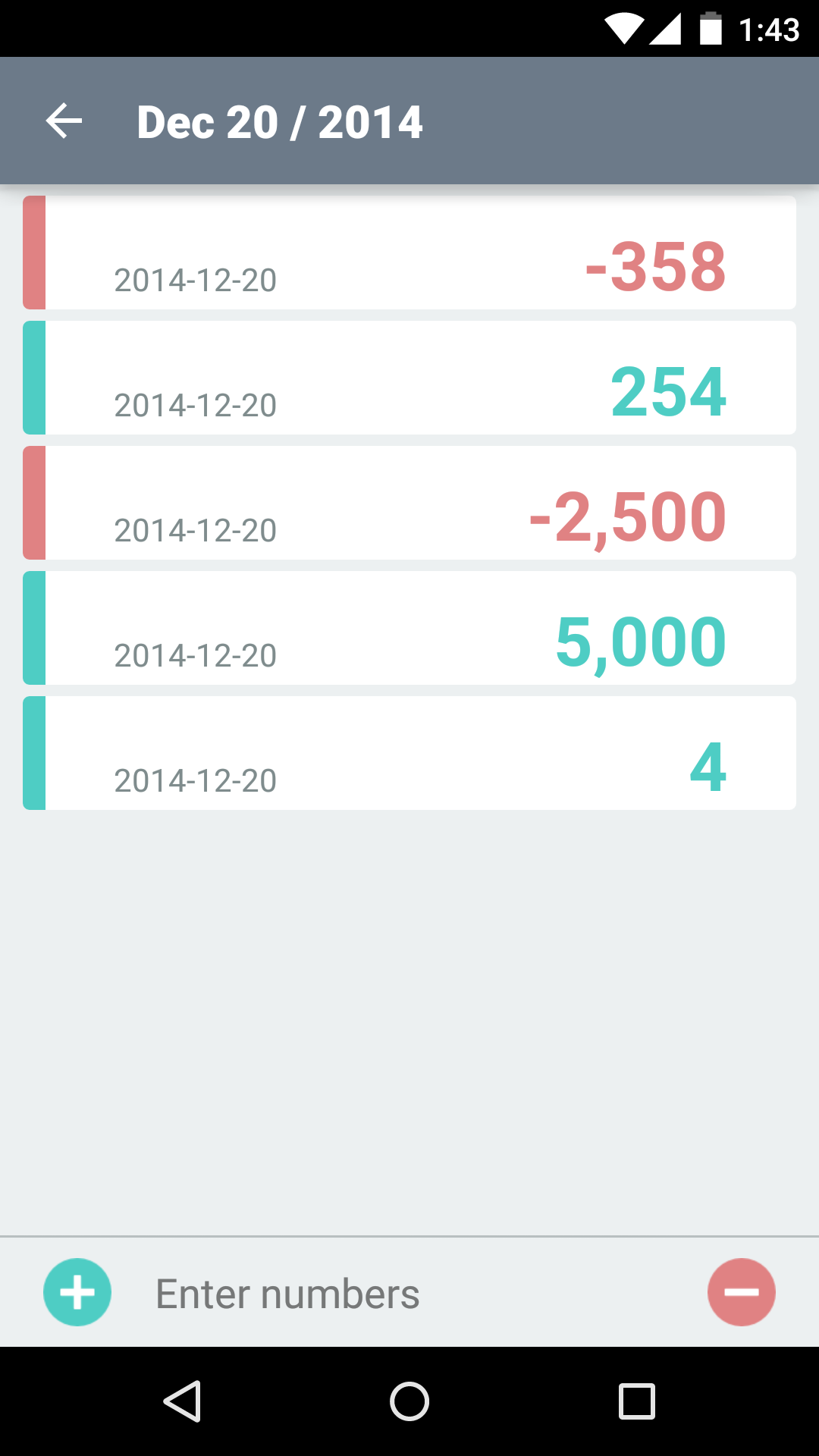 Android application Walleter - Simple Money App screenshort
