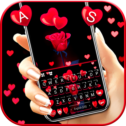 Red Rose Hearts Theme logo
