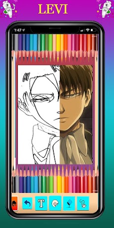 Coloring Game for Shingeki no Kyojinのおすすめ画像2