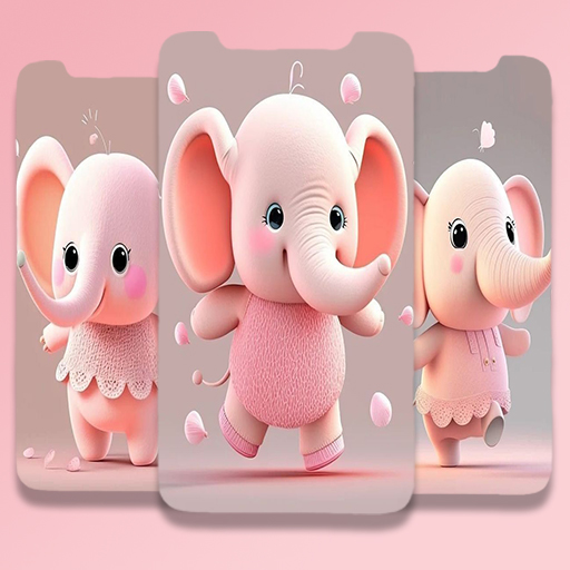 Cute Elephant Wallpaper Animal logo