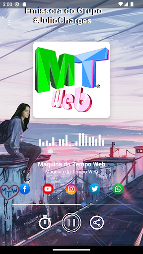 Android application Máquina do Tempo Web screenshort