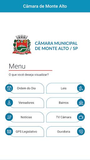 Android application Câmara de Monte Alto screenshort