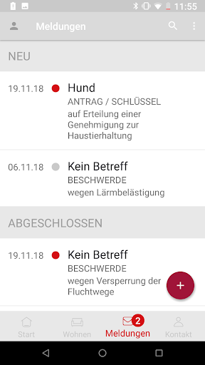 Android application Mein FamKA - Mieterportal screenshort