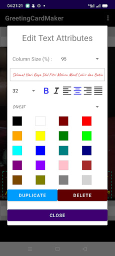 Greeting Card Maker Screen 2