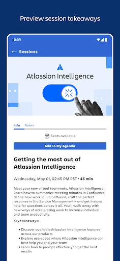 Screenshot of Atlassian Events