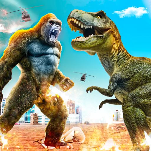Dino Vs Gorilla Rampage logo